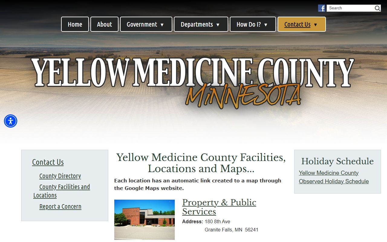 County facilities and locations