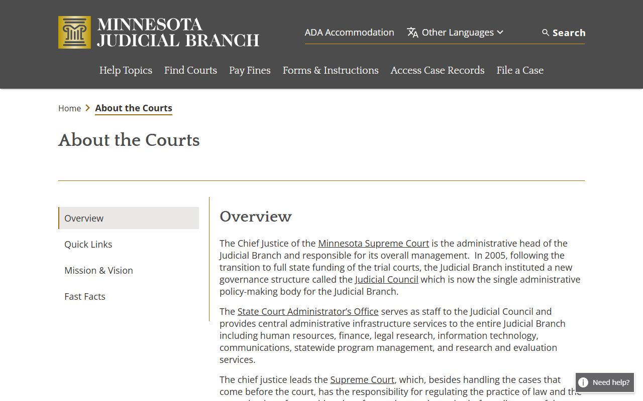 Minnesota court structure